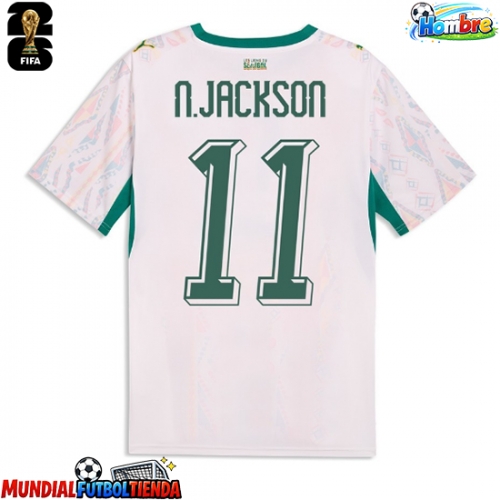 Camiseta Senegal Nicolas Jackson #11 Primera Equipación Replica Mundial 2026 mangas cortas